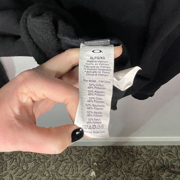 Oakley Men's Hoodie Size XL - Black - Tested Durable Quality Proven - Picture 7 of 8